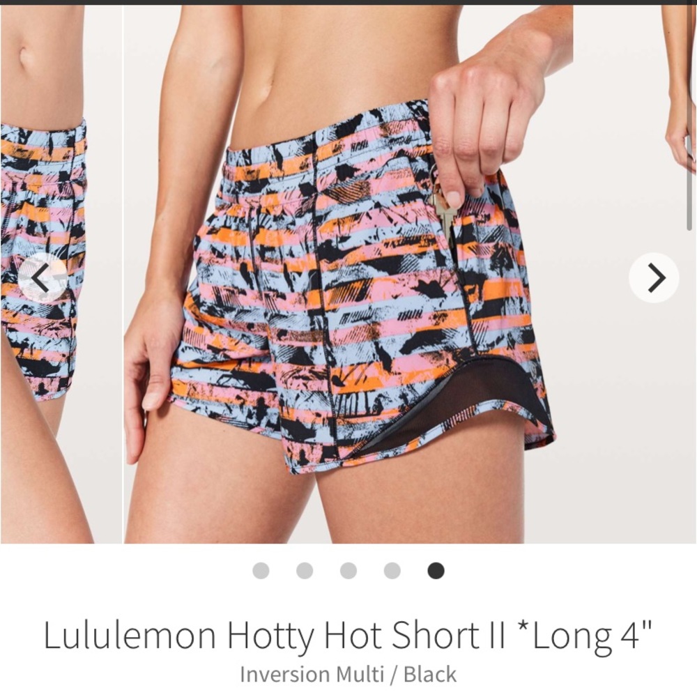 Lululemon Hotty Hot shorts, size 8!